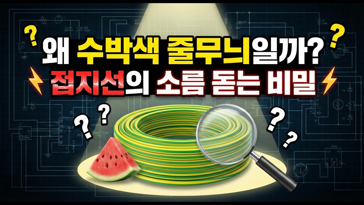왜 접지선은 '수박색' 줄무늬일까? 선 색깔 하나에 숨겨진 소름 돋는 공학적 비밀