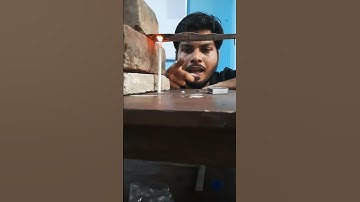 Flow of heat through a metal strip #heat #science #shorts