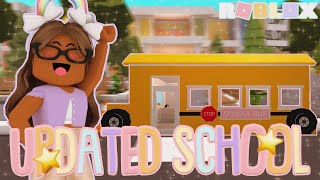 UPDATED Pastelville SCHOOL TOUR! *BUS, SOCCER FIELD & MORE* Roblox Bloxburg Roleplay Build