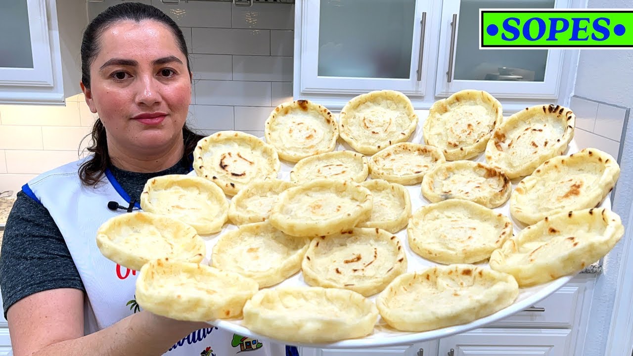 Sopes de chorizo 🌽 👉 Usando harina de maíz PAN y Maseca YouTube