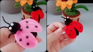 tutorial membuat kepik dari kawat bulu #insects #kepik #brilian