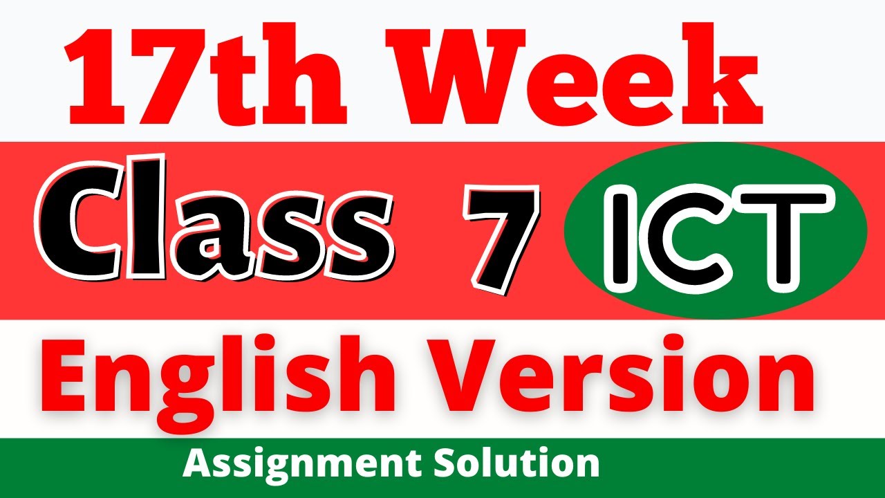 class 7 assignment ict 2023