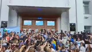 Сергей Фургал 11.07.2020/Хабаровский край/Митинг/Обращение пресс секретаря губернатара к митингующим