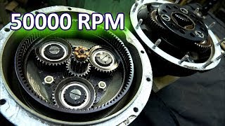 50,000 rpm planetary gearbox - design and operation