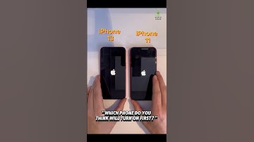 iPhone 13 vs iPhone 11 Which phone do you think will turn on first #smartphone #technology #apple