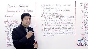 Class 7 - Computer Studies - Chapter 4 - Lecture 5 Exercises: A, B, C, D and F - Allied Schools