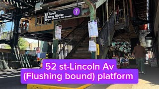 Farewell to Old 52 st (Flushing bound) platform