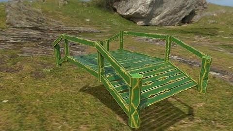 Making Low Poly Bridge with Blender 3D "SPEEDED"