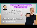 LIMITE Aux BORNES De DÉFINITION Exercice Corrigé Terminale