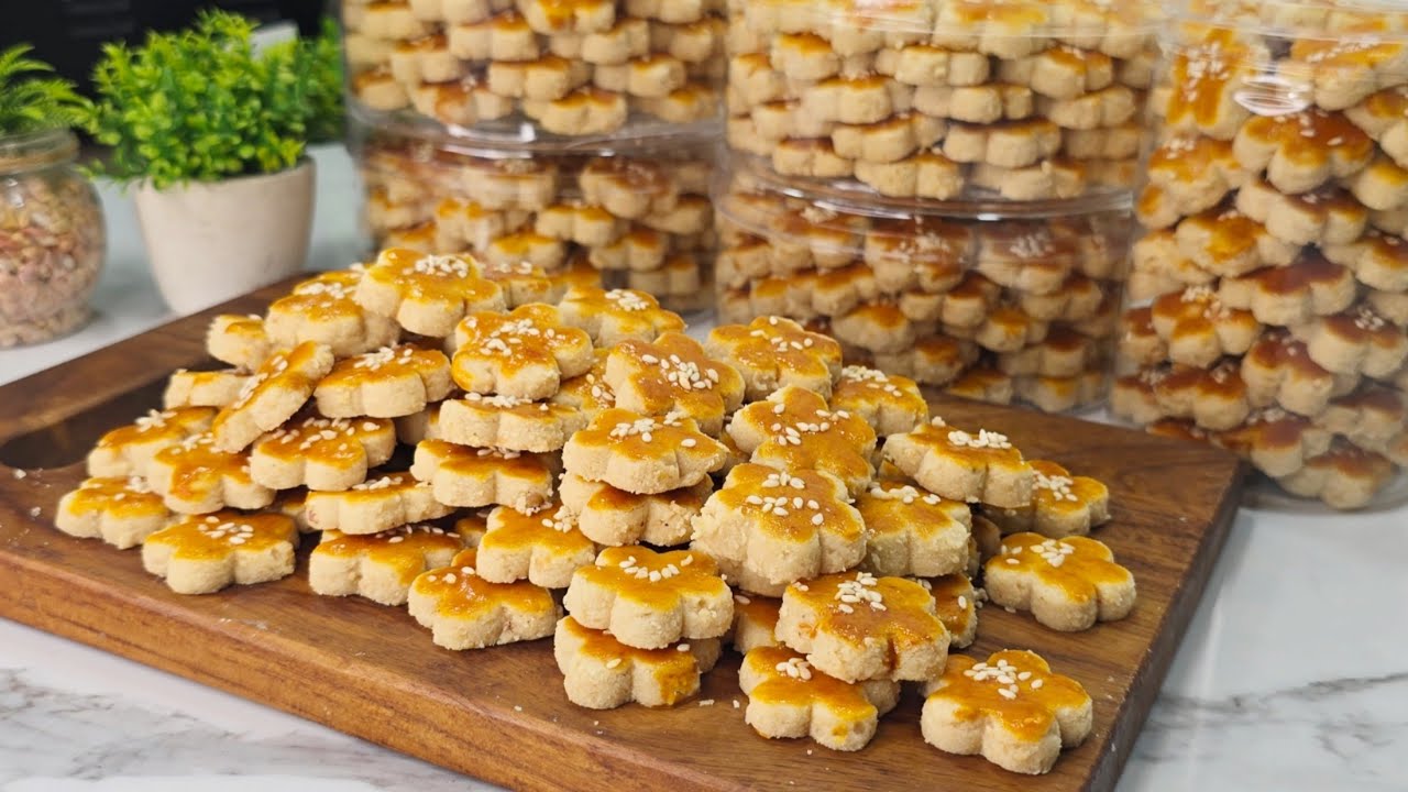 Resep Kue kacang takaran 1 kg tepung‼️ renyah dan kokoh 