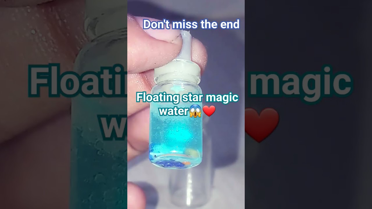 floating star in magical water 🌌diy cute little bottle art ❤ 