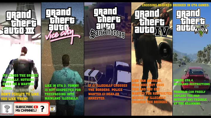 Crossing Blocked Bridges in Grand Theft Auto Games! (from III → to V)
