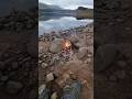 Fire on, rod in the water, sit back, relax. #campfire #nature #outdoors #relax