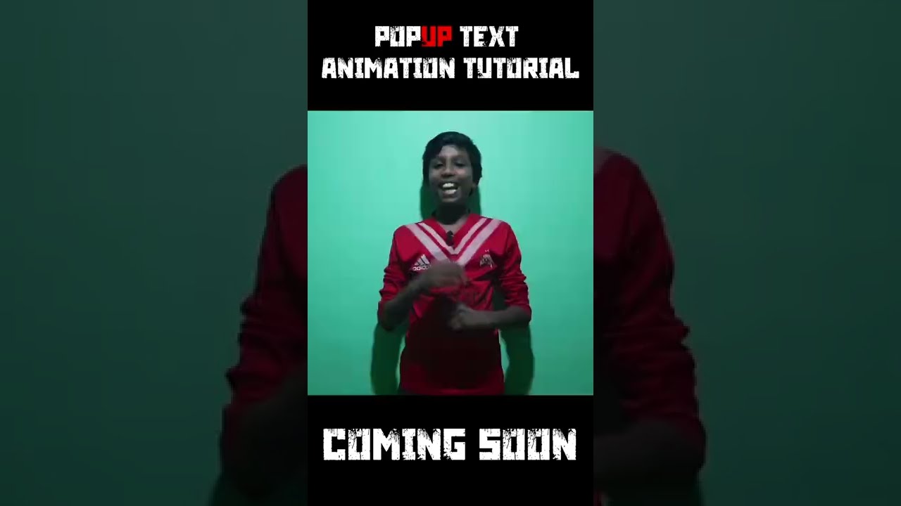 (Trailer) POP-UP Text Animation In Premiere Pro | தமிழில் | Coming Soon... | Visual i