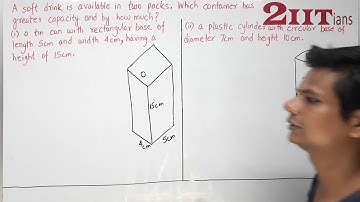 MENSURATION Exercise 17.1 Q21 Class X ICSE | IIT JEE | A soft drink is available in two packs