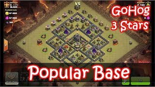 Clash Of Clans | How To Attack Popular Th9 War Base | One Hero screenshot 5