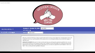 WOU Writing Center: How to Make an Online Appointment