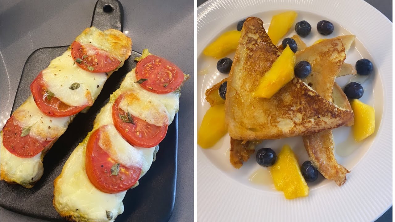 Lezzetli Kahvaltılık Tarifler: Mozzarella Pesto Ekmek ve Fransız Tostu Tarifi  videolu Lezzetli Kahvaltılık Tarifler: Mozzarella Pesto Ekmek ve Fransız Tostu Tarifi  videolu