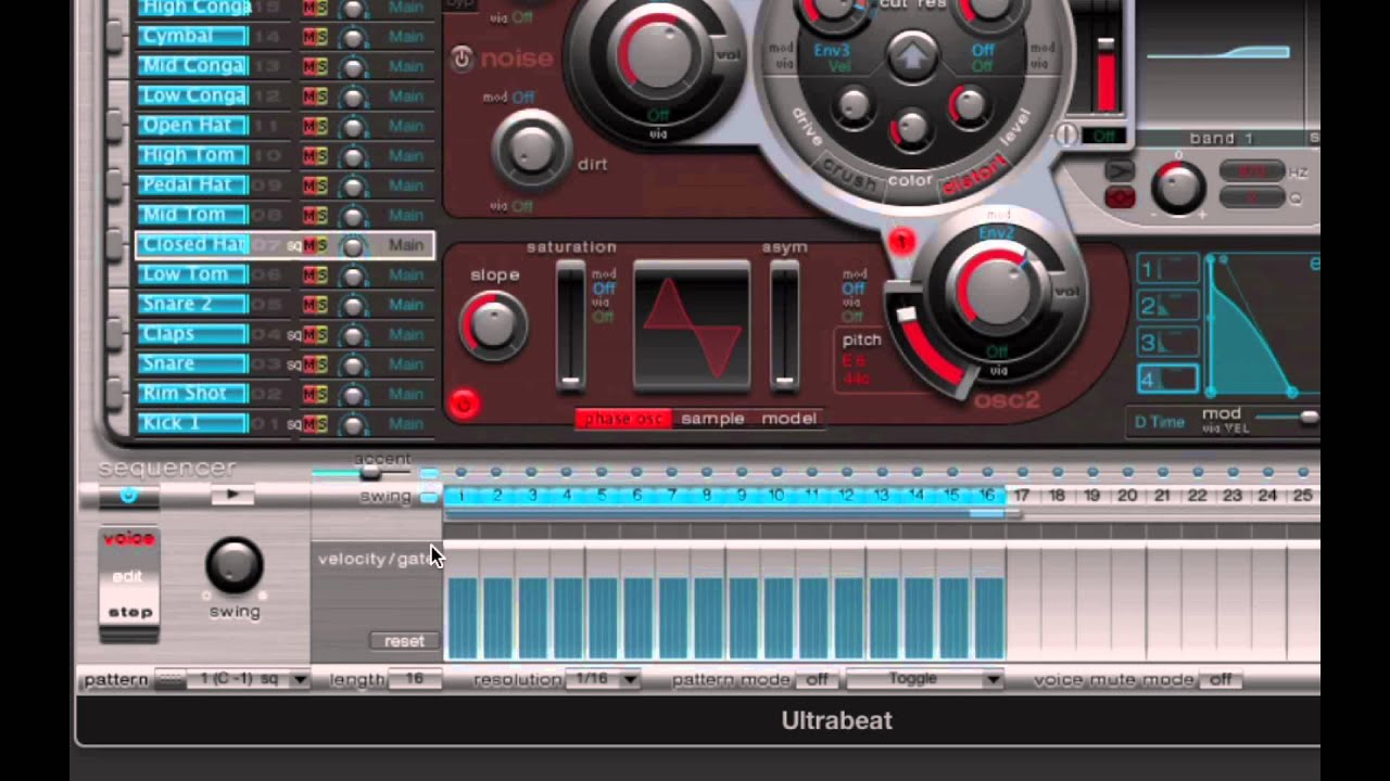 Ultrabeat Tutorial 2 (Sequencer 1/7) YouTube