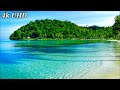 4k UHD Paradise Beach Nature Sounds Tropical Beach Waves Ocean Sounds White Noise For Sleeping 