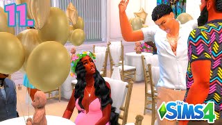 BABY SHOWER RUINED, UNINVITED GUESTS|ALL MINE EP. 11| The Sims 4 LP| Runaway Teen Parents 