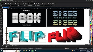 Flip Text Effect in CorelDRAW | Tips & Tricks | Exprts & Beginners - Ahsan Sabri