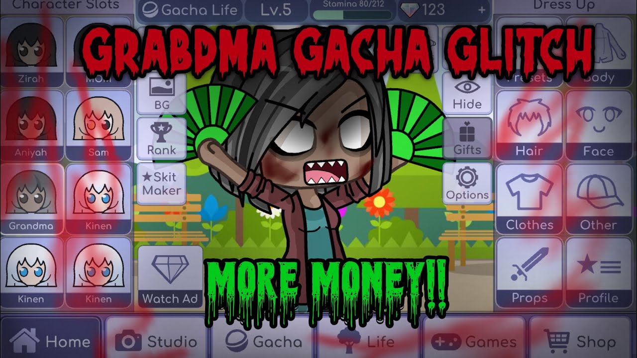 😰 SCARY GRANDMA GACHA GLITCH *I STOLE MONEY* 😱😭
