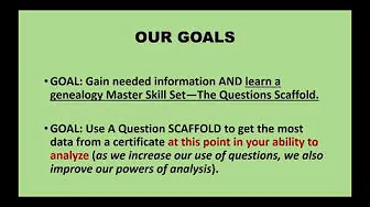 Using a Scaffold Question Strategy to get BEST info from a Death Certificate
