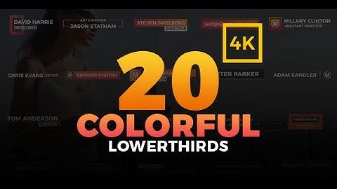 20 Colorful Lower-thirds | Free After Effects Template From Videohive | By birlovpro