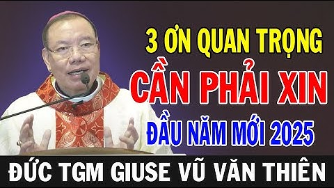 3 ƠN QUAN TRỌNG CẦN PHẢI XIN TRONG NĂM MỚI 2025 - TGM Giuse Vũ Văn Thiên | Ánh Sáng Lời Chúa