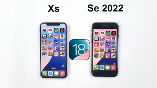 iPhone XS vs iPhone SE 2022 iOS 18 Speed Test!