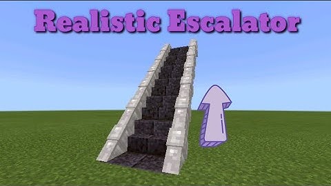 Realistic Escalator in Minecraft PE (Command Block Creation)