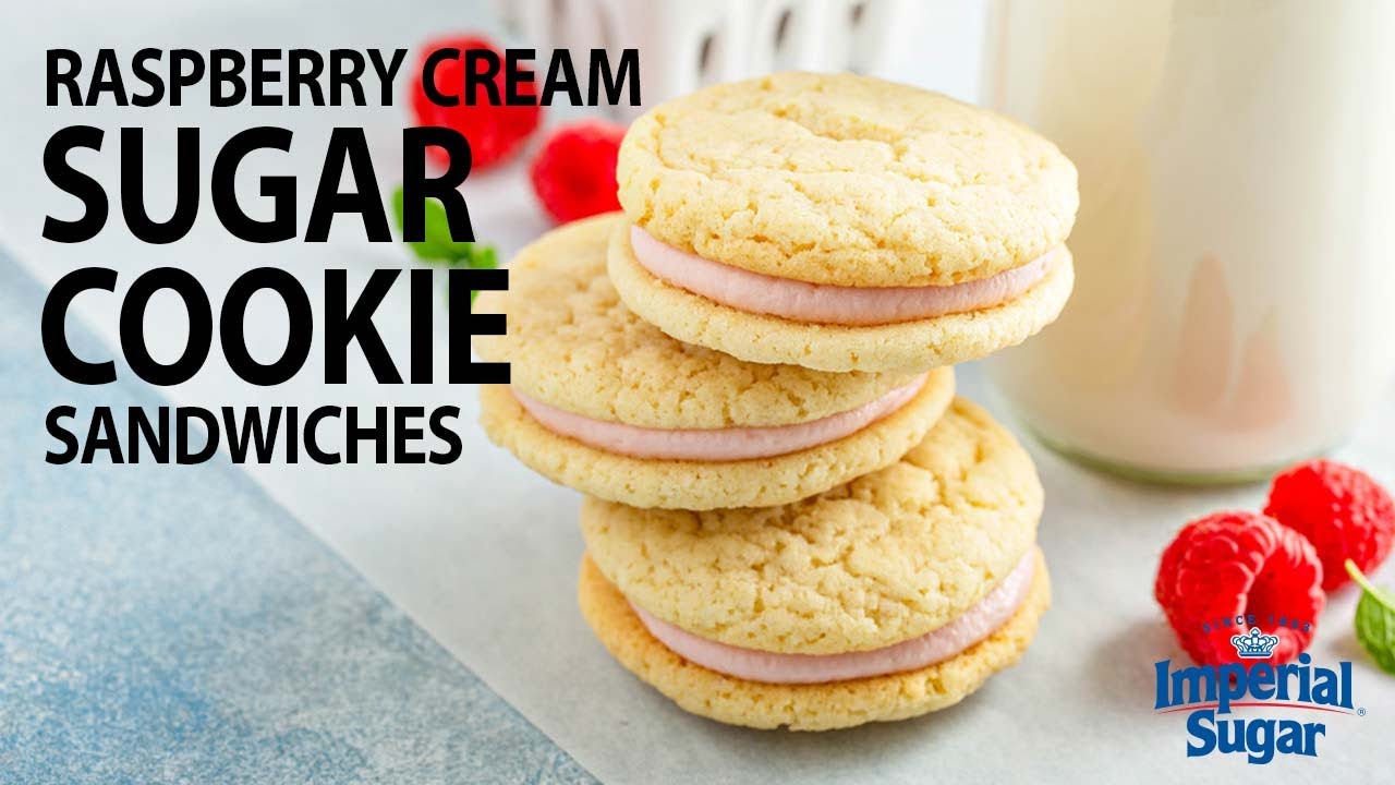 How to Make Raspberry Cream Sugar Cookie Sandwiches YouTube