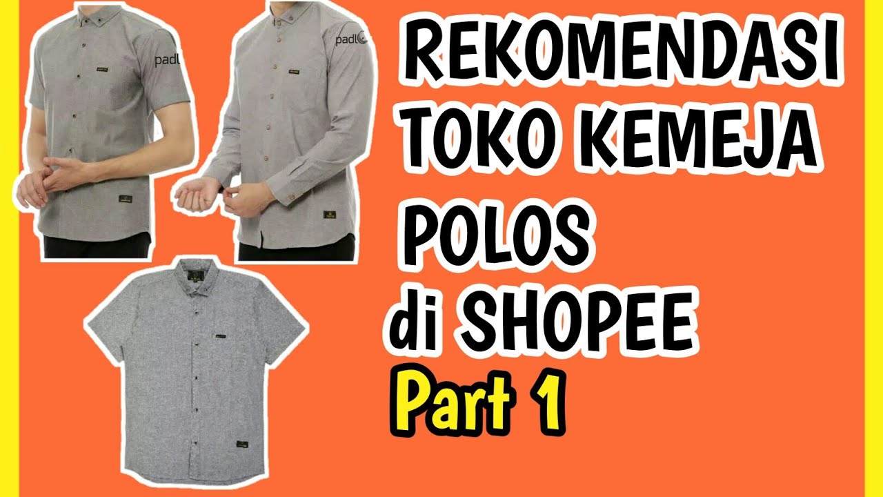 KEMEJA POLOS PRIA SHOPEE