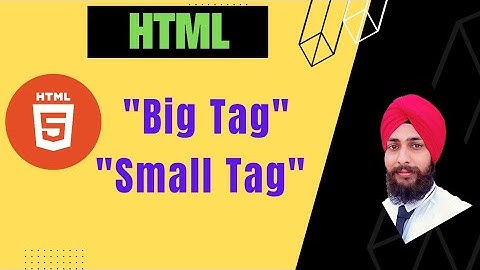 how to use html small tag - big tag - in hindi | html tutorial for beginners
