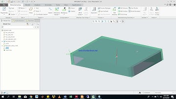 Face milling of a square slab by using Creo Parametric 5.0