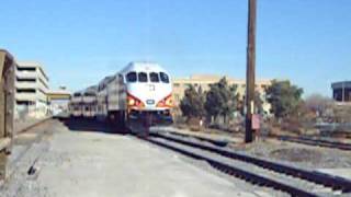 NMRX 108 Pulling into track to pick up passengers to santa fe (NO DISPATCHER TALKING)