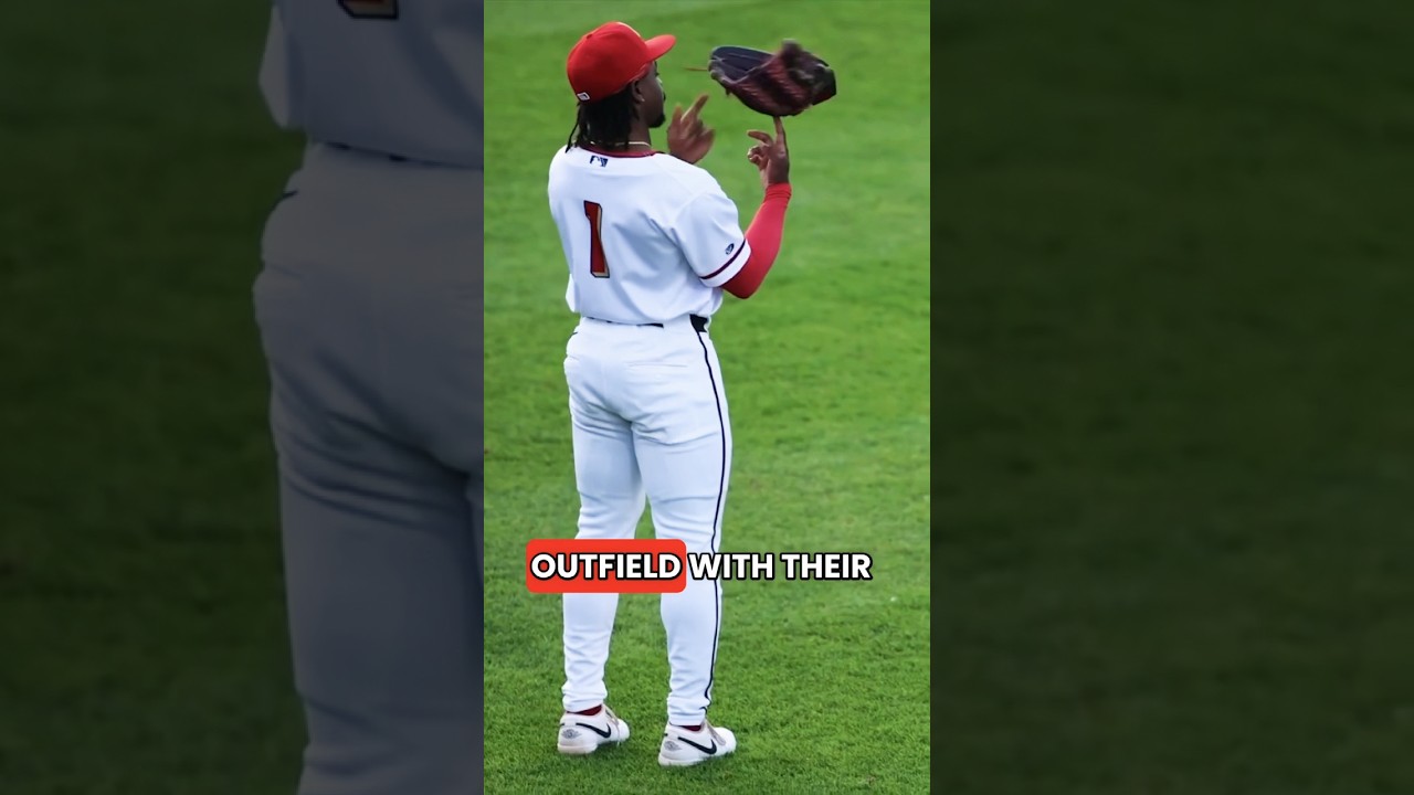 He spun his glove like it was a basketball! #shorts #mlb #nba