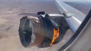 Boeing 777 Engine Fire in flight ✈