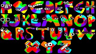 Alphabet Reverse Toy All Letter But They Are Rainbow New