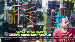 Daftar Sound Hadir Karnaval Tambak Watu Pasuruan  Riswanda Gank Dan Brewog Gank 