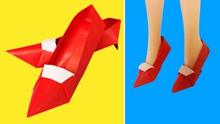 구두 종이접기, High heel Origami 折り紙 ओरिगेमी