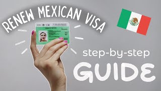 Renew temporary resident visa in Mexico 🇲🇽 WITHOUT a lawyer ✅ All forms ✅ Everything to bring