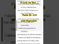 Psalm 26 : 4-6