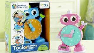 Tock the Learning Clock - Pink - Teaches Kids How to Tell Time