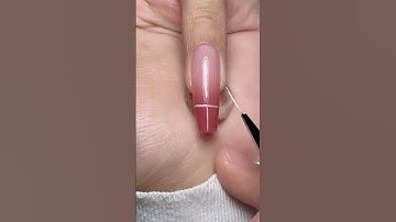 How to draw French line? #nail #nailart #nails #naildesigns #nailtutorial