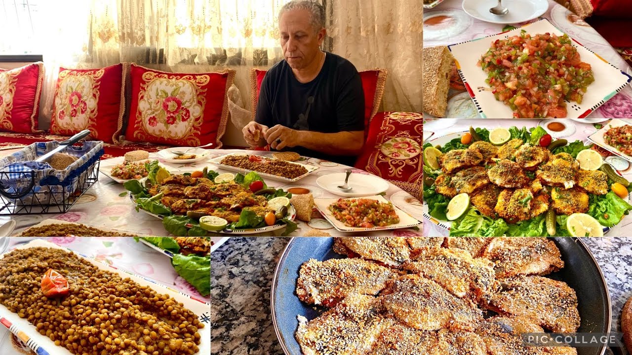 بدون زيت أو قلي نحضرو شريكات السردين مقرمشين صحيين مع المرافق الرسمي لي هوالعدس و الشلادةالبلدية