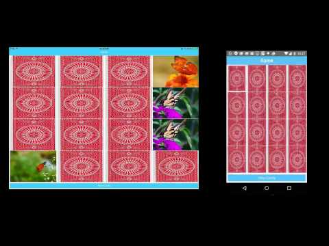 Demo Card Matching Game for iOS and Android