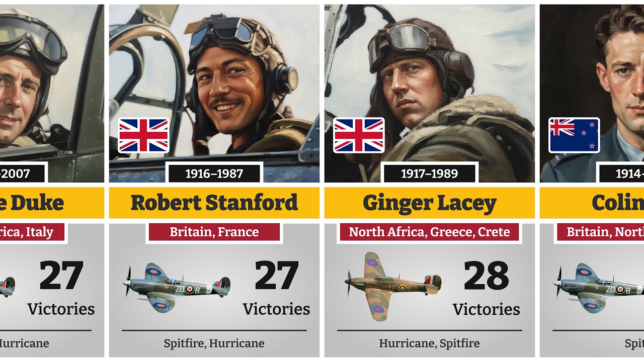 Deadliest RAF Fighter Aces of WW2! Most People Don’t Know