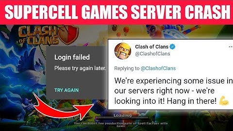 Clash Of Clans Loading Failed | Supercell Games Server Crash | Coc Game Not Opening Issue